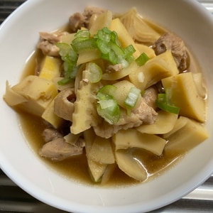 春の味！　筍と鶏肉の煮物